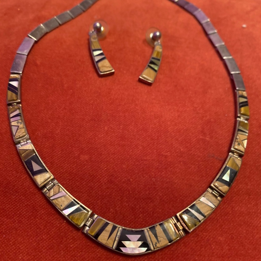 Authentic Native Indian Handmade Necklace/Earrings